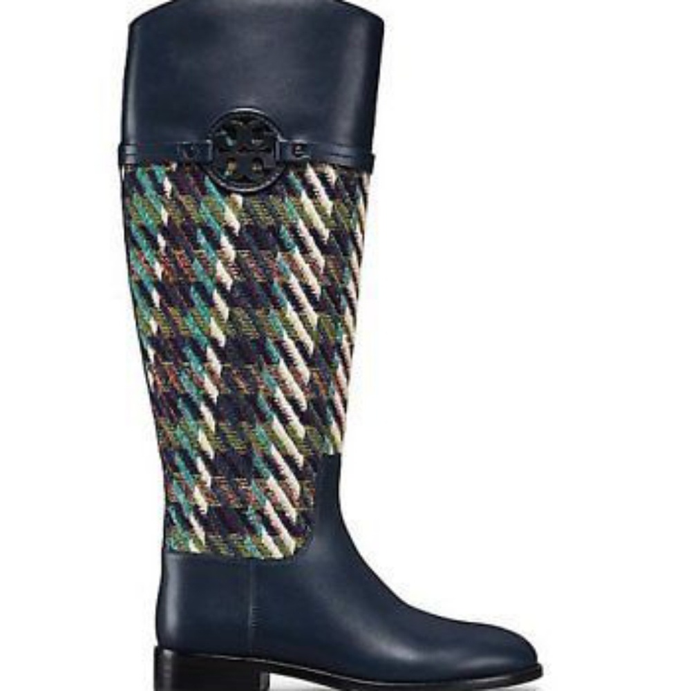 Tory Burch Miller Riding Boot in Tweed